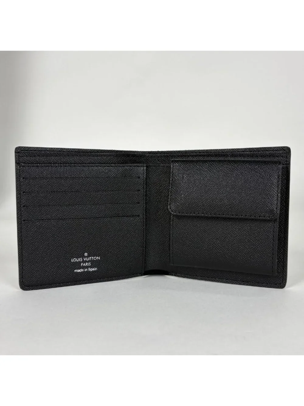 Louis Vuitton Portefeuille Marco Damier Graphite Black Wallet